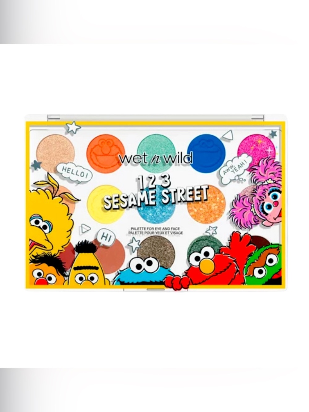 Wet n Wild 123 Sesame Street Eye & Face Palette, Limited-Edition 15-colors